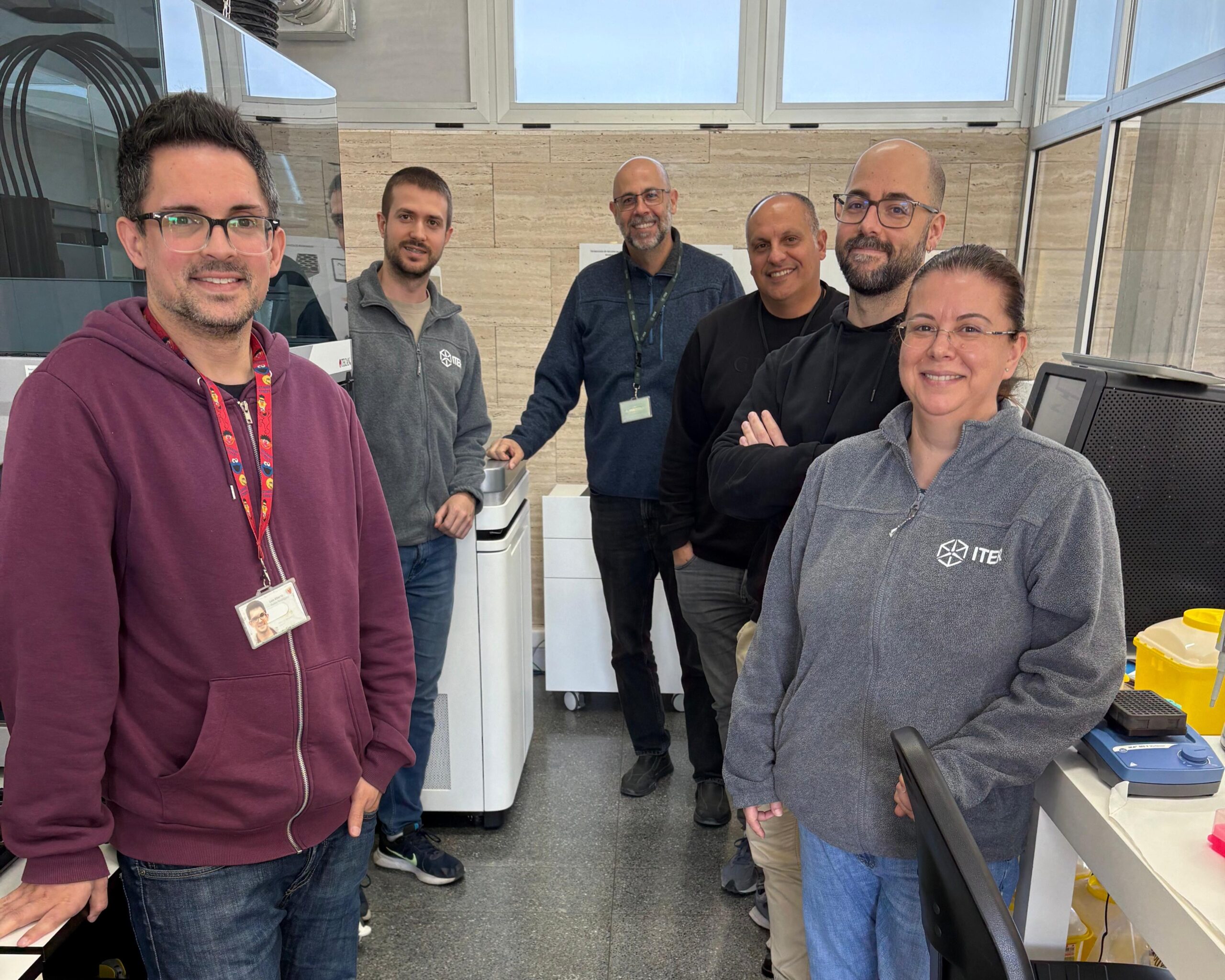 Parte del equipo de investigadores del Área de Genómica del ITER, marzo de 2026.